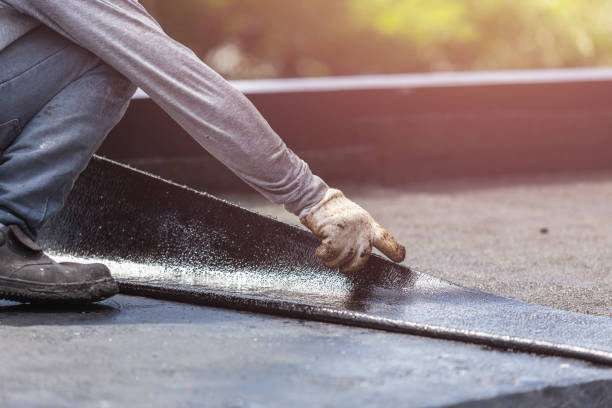 Professional Emergency Waterproofing technician working in Bunker Hill, IL